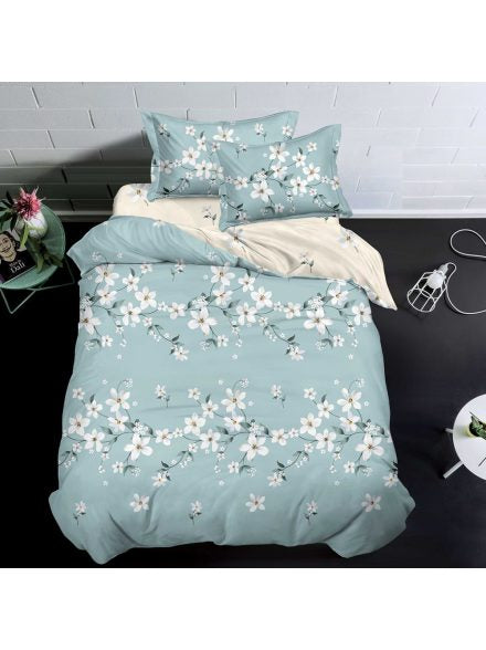 Спален комплект с ластик за приста от 4 части